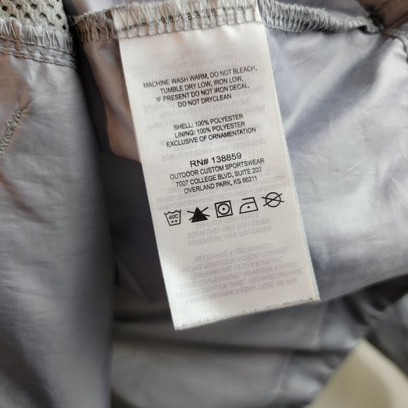 Columbia Jacket Mens Large Grey Flash Forward Windbreaker Packable Central State - Picture 12 of 13